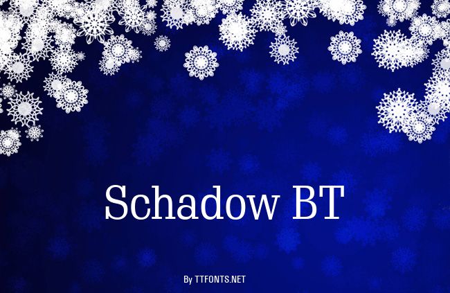 Schadow BT example